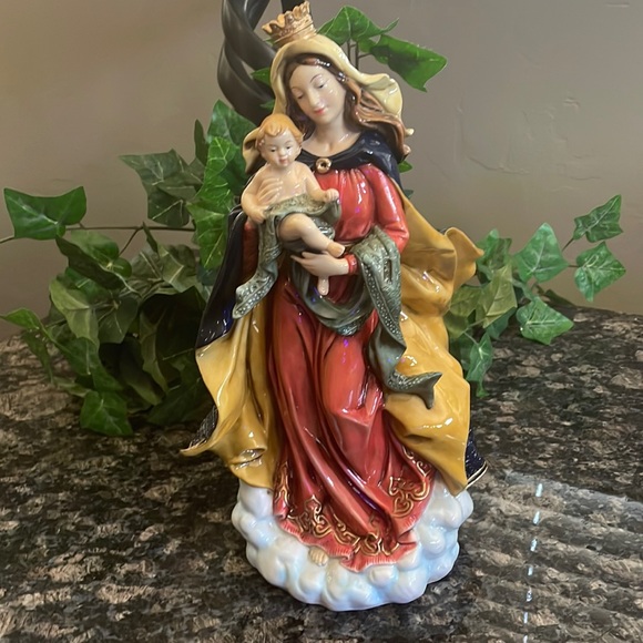 Other - Vintage Religious Porcelain Statue With Child!